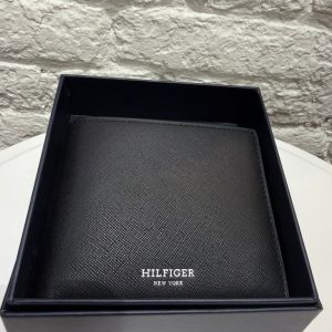 Portefeuille Tommy Hilfiger Homme en cuir noir – Accessoire élégant et pratique