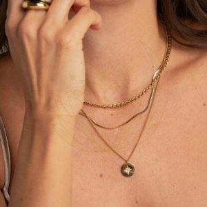 Collier 3 Rangs Bohème Étoile