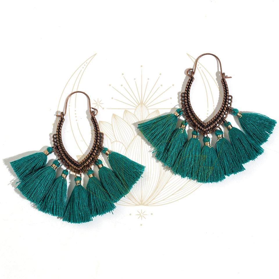 Boucles D’Oreille Femme à franges – Image 6
