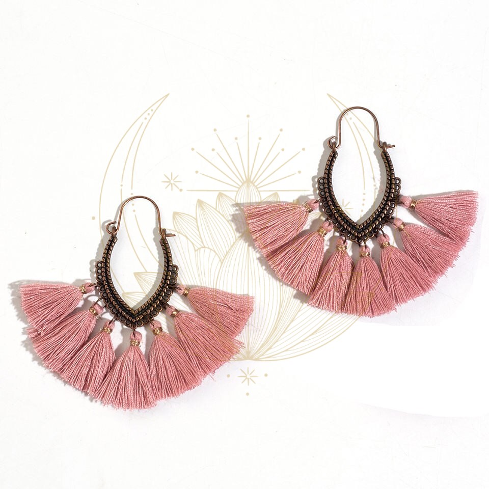 Boucles D’Oreille Femme à franges – Image 8