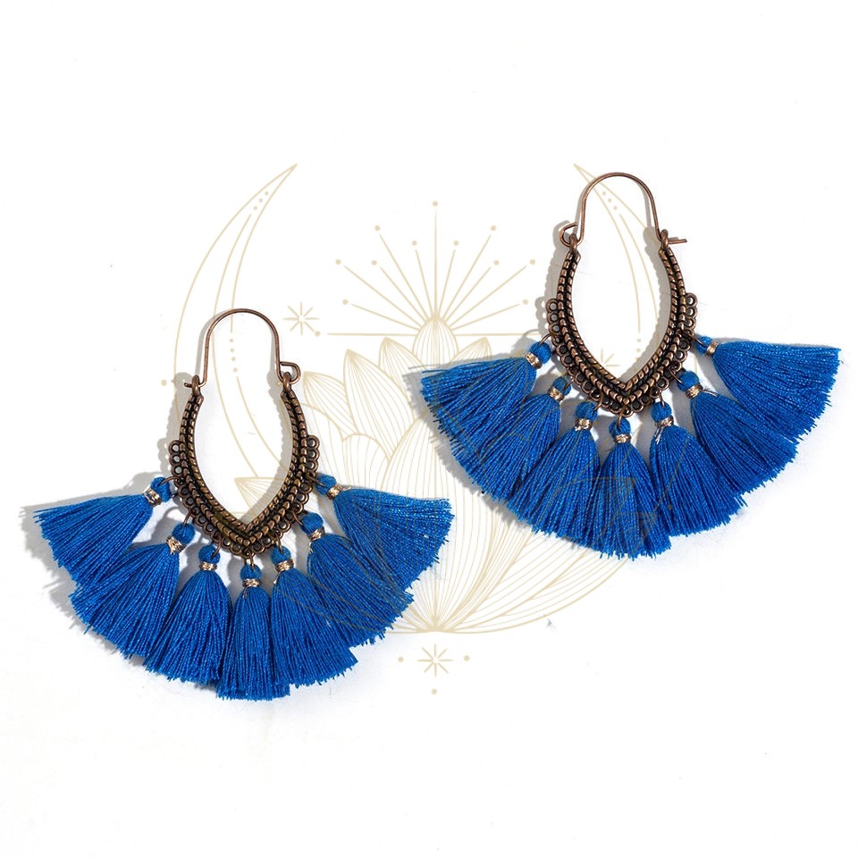 Boucles D’Oreille Femme à franges – Image 9