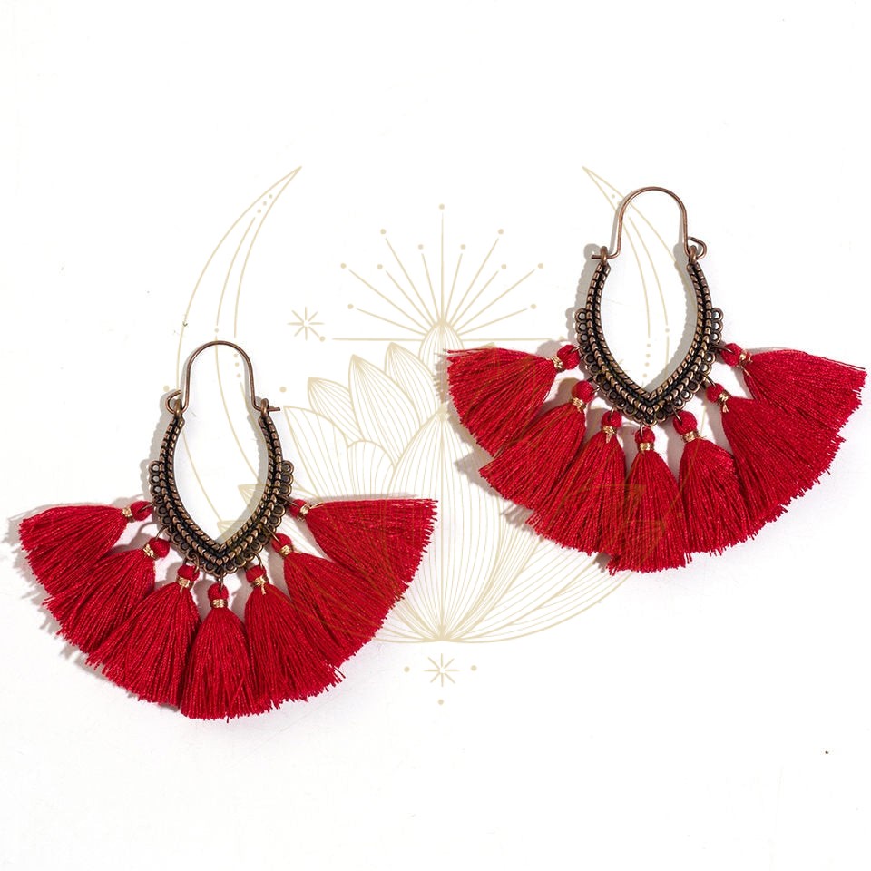 Boucles D’Oreille Femme à franges – Image 3