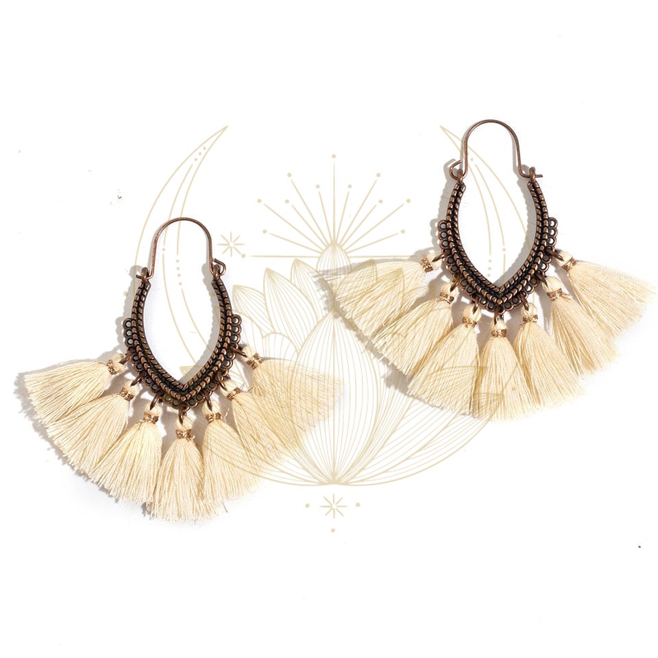 Boucles D’Oreille Femme à franges – Image 4