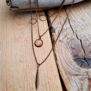 Collier bronze multiple rangs – Thylia Créations – Image 5