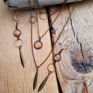 Collier bronze multiple rangs – Thylia Créations