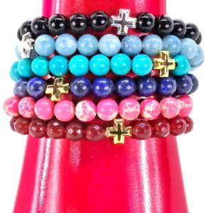 Bracelets en pierres semi-précieuses