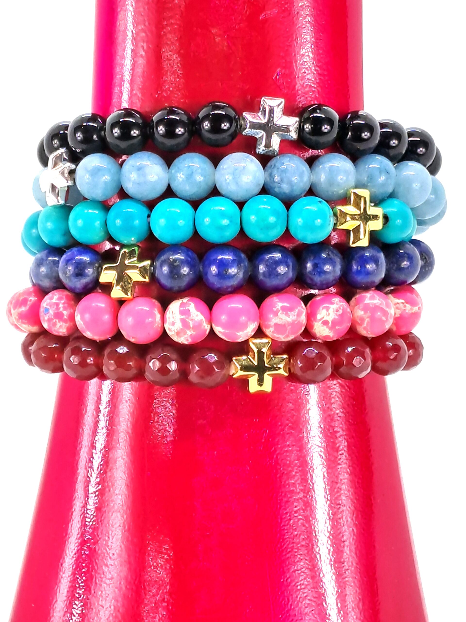 Bracelets en pierres semi-précieuses