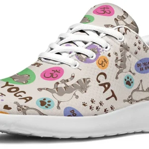 Chat Yoga, Chat Humour, Chat Mignon Baskets Basses - CHCHAT001