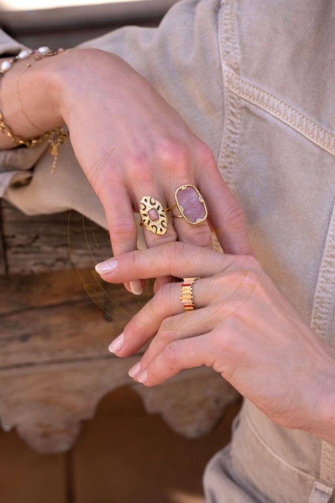 Bague Bohème Rectangulaire – Image 4