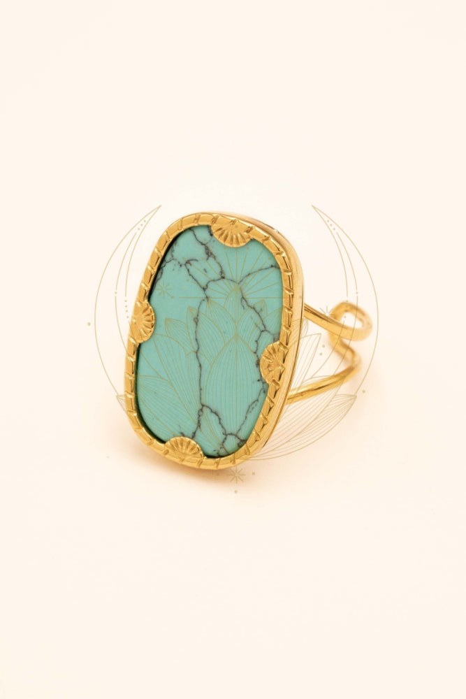 Bague Bohème Rectangulaire – Image 2