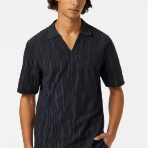 Polo en éponge jacquard