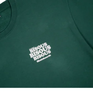 Crewneck Grease Forest Green - BISOUS SKATEBOARDS