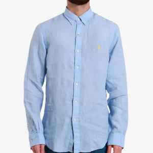 Chemise en lin bleu - RALPH LAUREN
