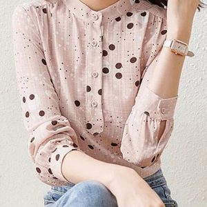 Chemisier femme petit pois
