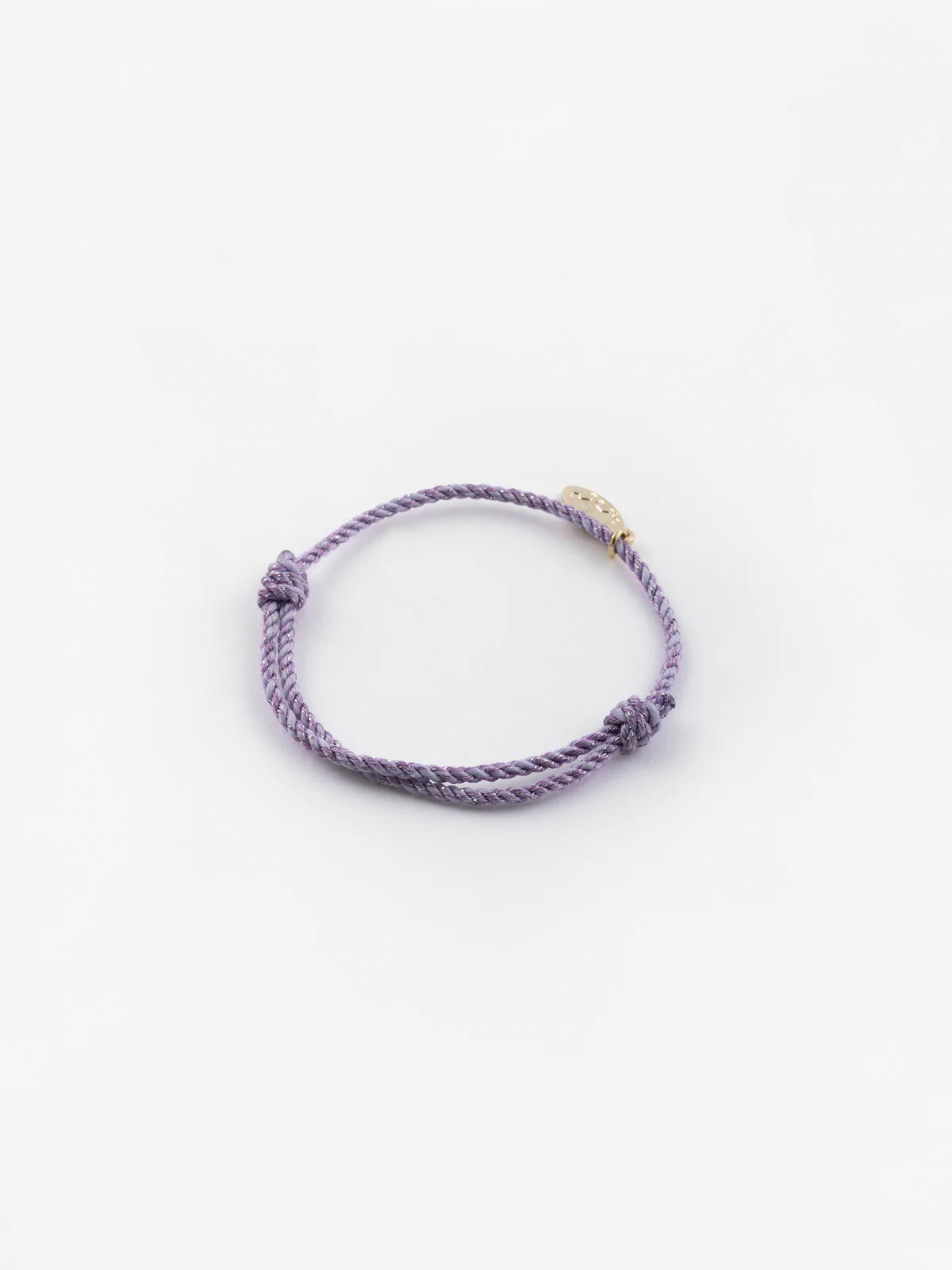 Bracelet cordon violet personnalisable enfant - Mix and match