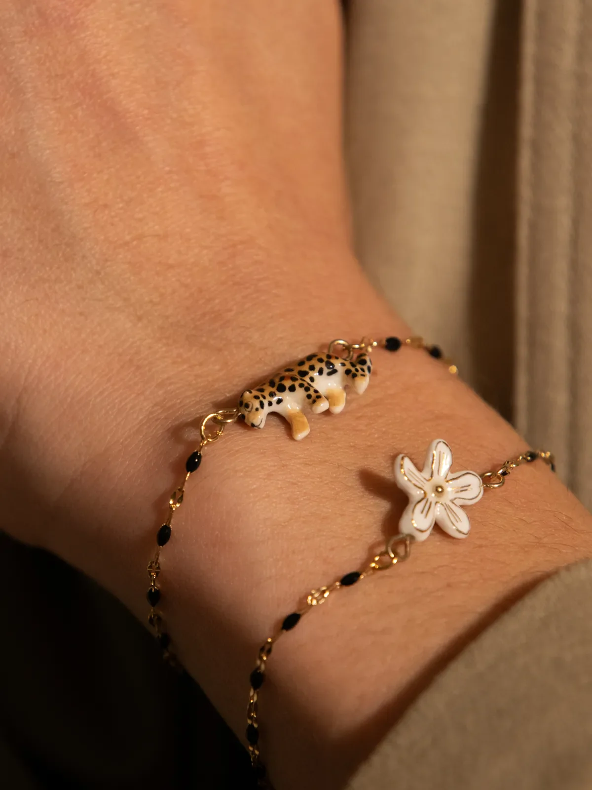 Bracelet perles et léopard – Image 2