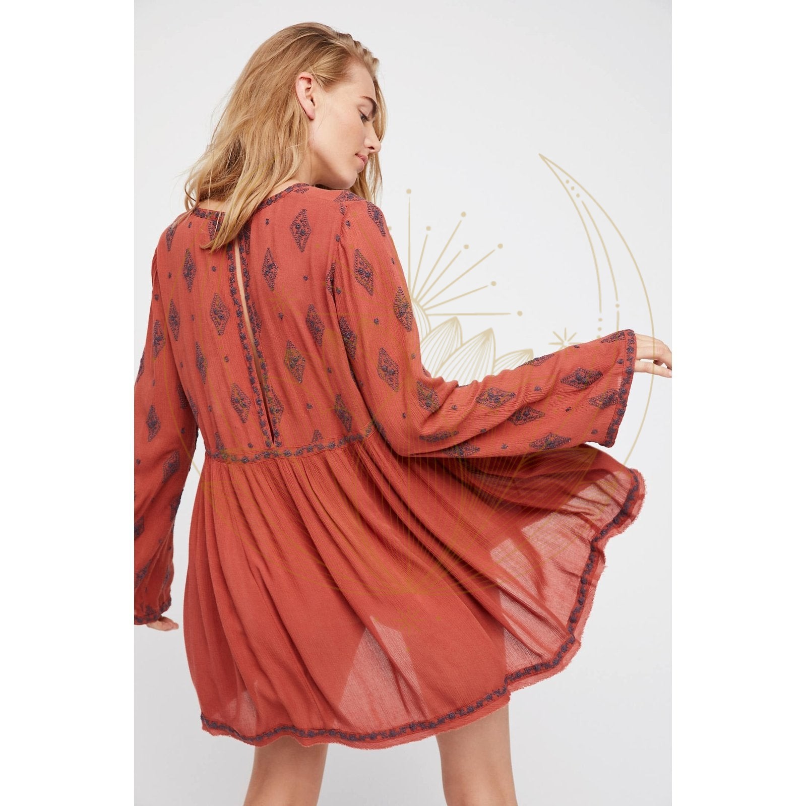 Blouse Bohème Rouille – Image 3