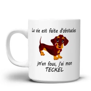 Teckel Chien Mug La Vie est Faite d'Obstacles CTS23032203