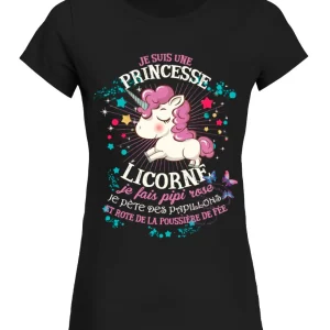 Princesse Licorne Tshirt Cadeau Femme CTS24032201
