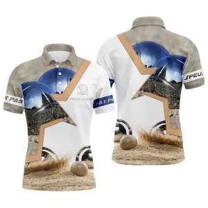 Alpenext Polo Pétanque, Cadeau Personnalisé Bouliste, J'Peux Pas, J'ai Pétanque, Motif Boule De Pétanque - CT03122219