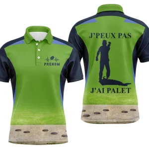 Polo personnalisé 'J'peux Pas, J'ai Palet' - Confort et style pour les passionnés