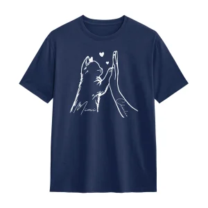 T-shirts, Sweats & Hoodies Personnalisés Chat & Humain – 100% Coton, Prénom à Personnaliser 🐾✨ - A28122406