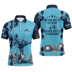 Polo Personnalisé Homme Femme, Cadeau Humour Bouliste, Bouliste Un Jour - Bouliste Toujours - CT29112338