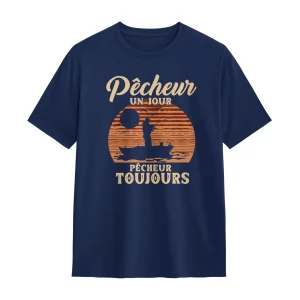 T-shirt, Sweatshirt & Hoodie Pêcheur, Pêcheur Un Jour Pêcheur Toujours – Style et Passion en Coton 🎣🌊 - A30122404