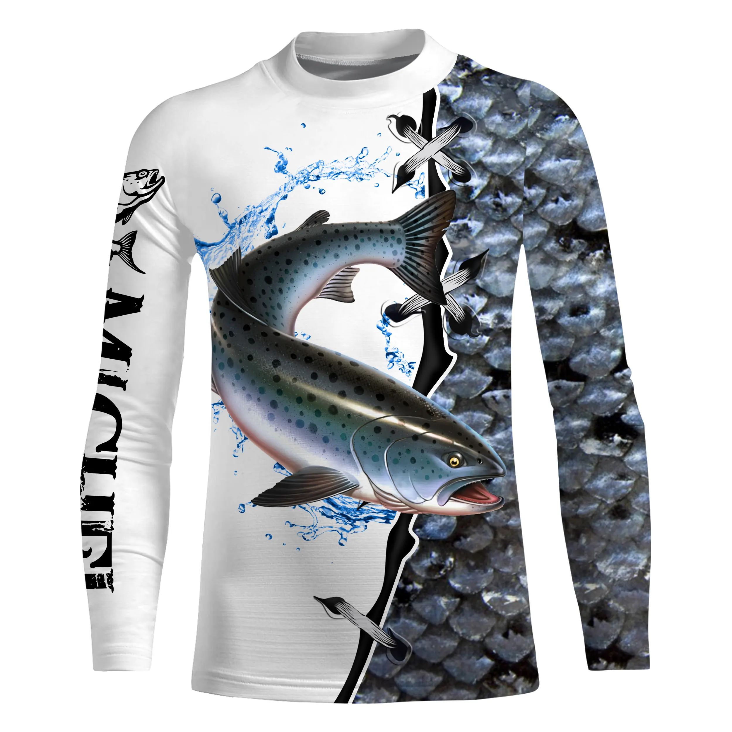 T-shirt Personnalisé Peau De Saumon, Cadeau Original Pêcheur - CT29072209 – Image 5