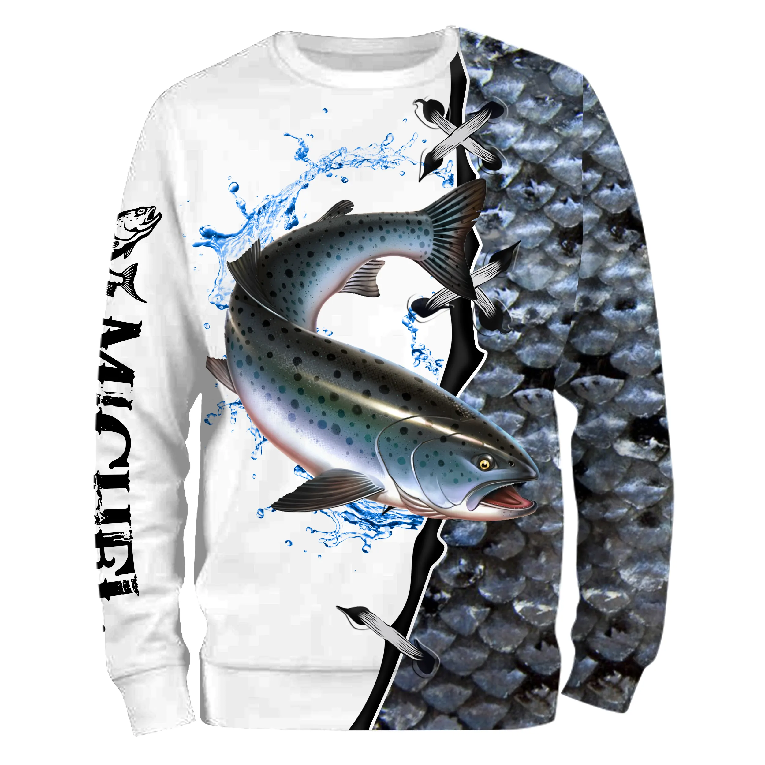 T-shirt Personnalisé Peau De Saumon, Cadeau Original Pêcheur - CT29072209 – Image 7