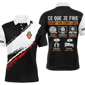 Polo Personnalisé Passion Pétanque - Design Tendance Bouliste - CT02032453
