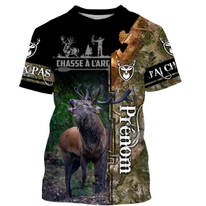 Chasse Au Cerf À l'Arc, Camouflage En Forêt, Cadeau Personnalisé Chasseur - CT08092227