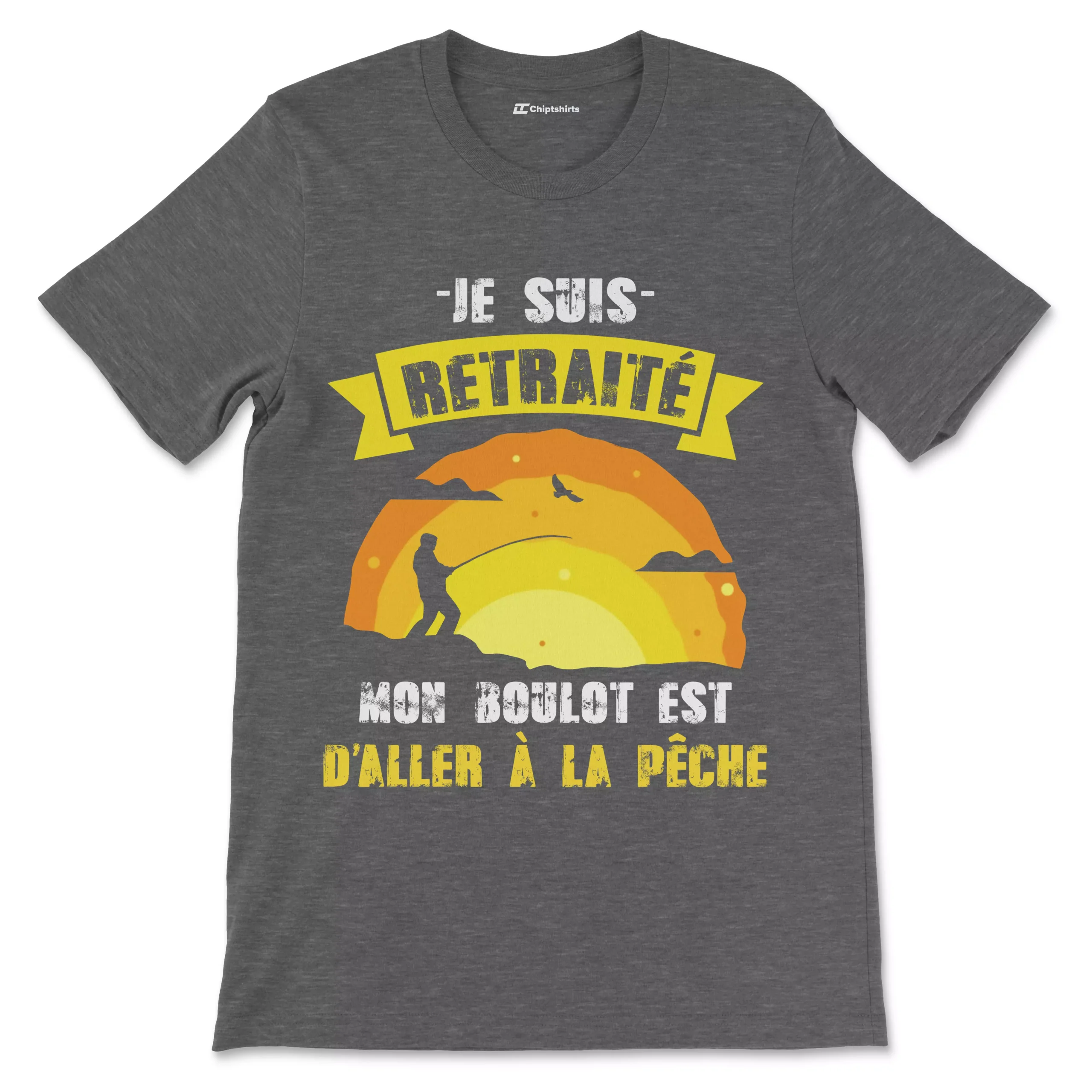 Homme Je Suis Retraité, Cadeau Pêche Retraite, T-shirt Pêcheur – Image 4