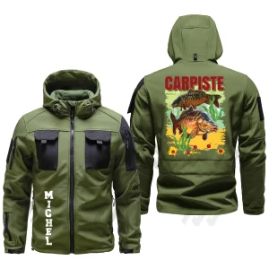 Veste de Pêche Personnalisée Alpenext - Idéale pour les Passionnés de Carpe - A070624N01