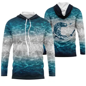 Maillot Anti UV Pêcheur - Immersion Aquatique avec Brochet, Été comme Hiver - CT20052225