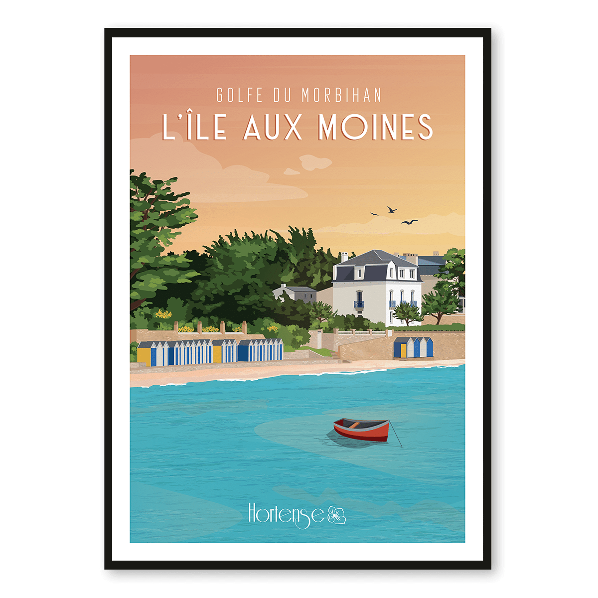 Affiche L’Île aux Moines – Golfe du Morbihan