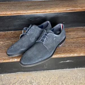 Chaussures de ville homme Tommy Hilfiger bleu marine en suédine – élégantes et confortables