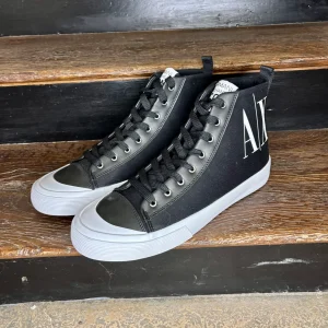 Basket montante homme Armani Exchange toile noire – sneakers confort élégantes Urban Chic