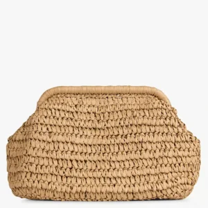 Pochette en paille - Beige – LANA - PIECES