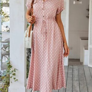 Robe à pois année 50