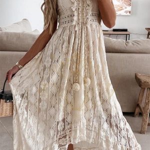 Robe Bohème à Pompon – Jeanne