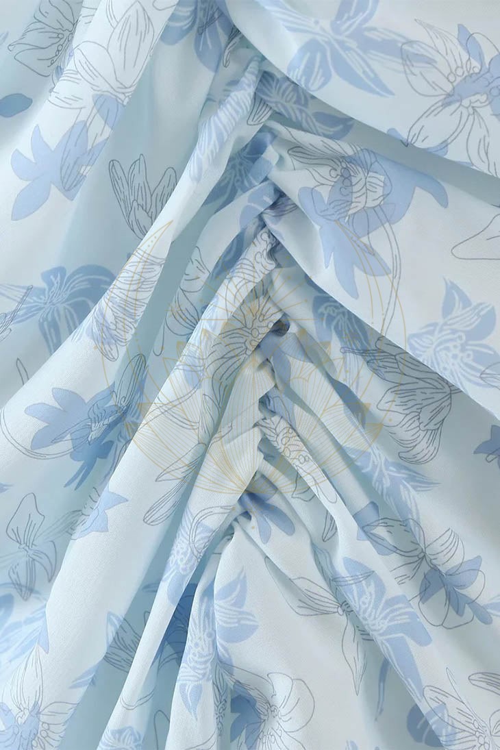 Robe Bohème Chic Bleue – Tula – Image 8