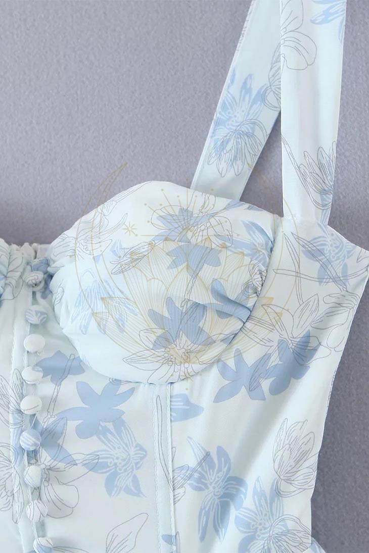 Robe Bohème Chic Bleue – Tula – Image 7