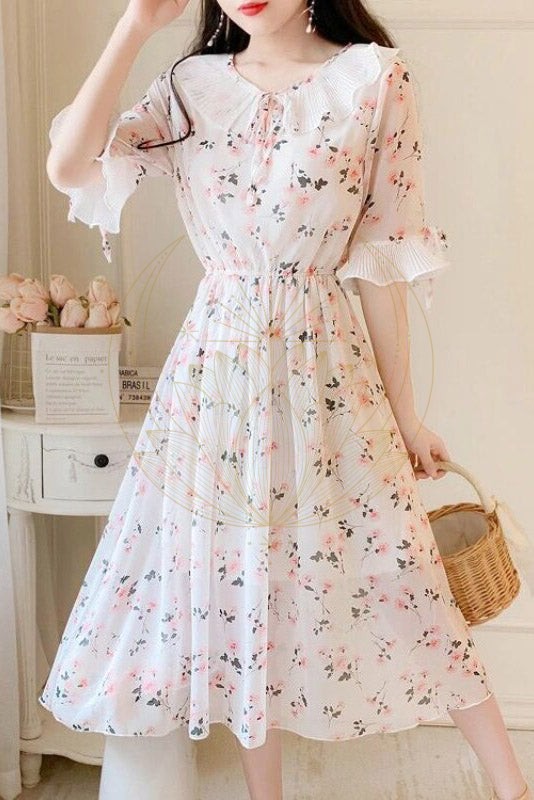 Robe Bohème Col Claudine – Anthelme – Image 3