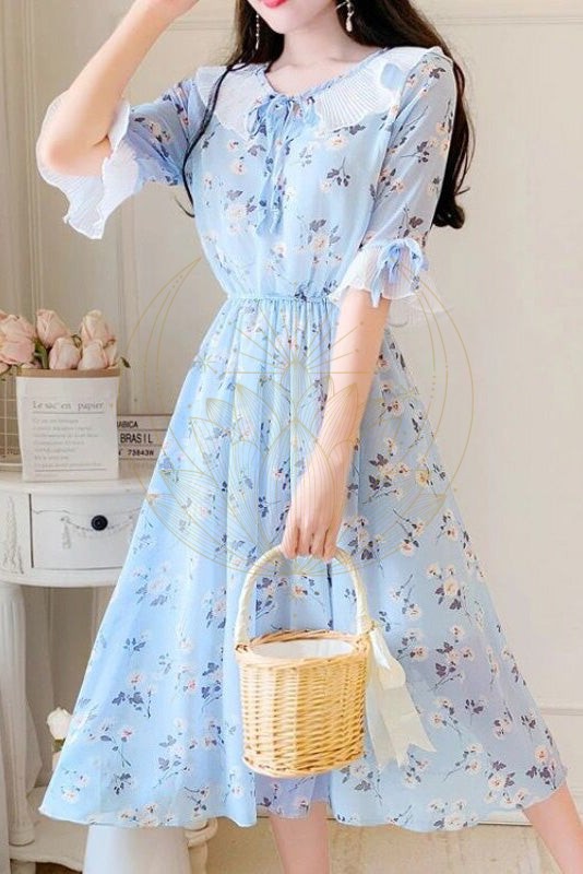 Robe Bohème Col Claudine – Anthelme