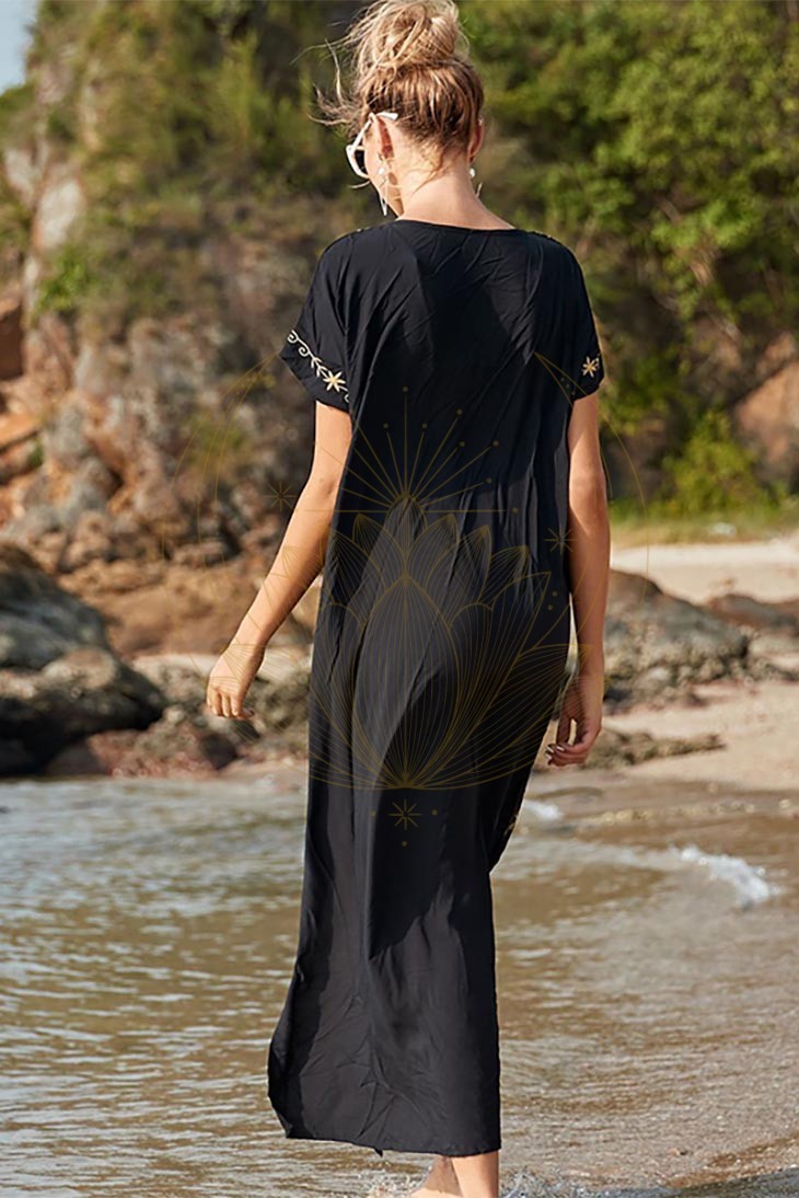 Robe Bohème Longue en Broderie – Solveig – Image 9