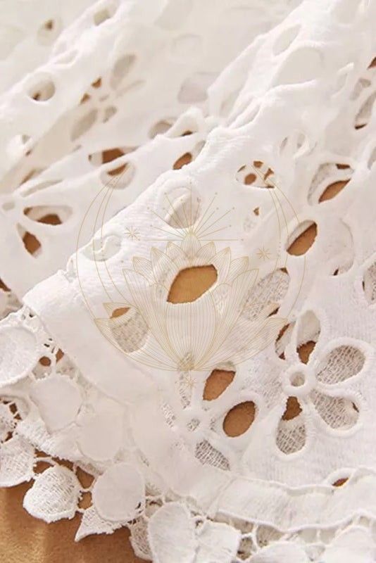 Robe Bohème Longue Dentelle Blanche – Octavia – Image 6