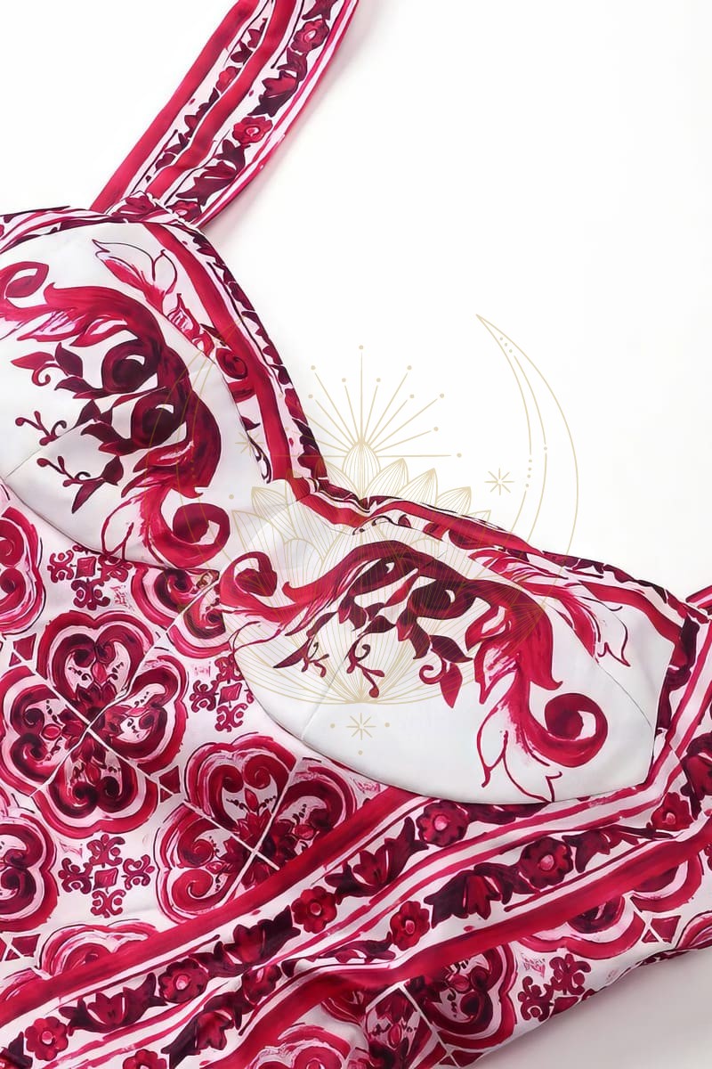 Robe Bohème Rose et Blanche – Image 5