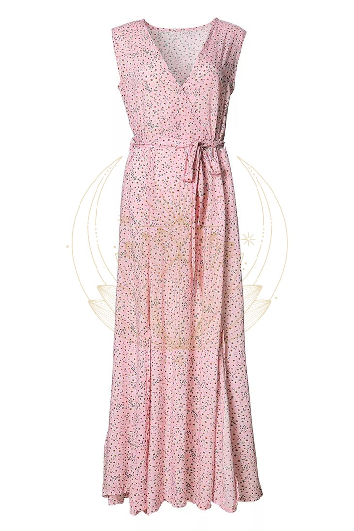 Robe Bohème Vieux Rose – Camille – Image 3