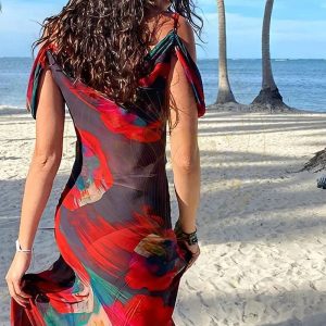 Robe Bohème de Plage en Mousseline